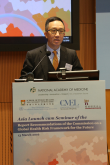 香港大學李嘉誠醫學院院長梁卓偉教授表示現時全球對流行病的防禦能力不堪一擊,是次研討會讓各界反思各社會層面如何可以做得更好,共同抗疫。